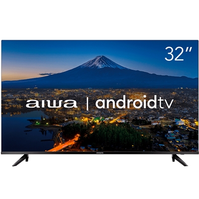 Smart TV Aiwa 32" HD AWS Android Preto AWS-TV-32-BL-02-A