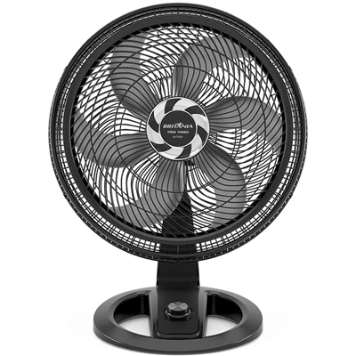 Ventilador De Mesa E Parede Britânia Max Force Preto BVT500