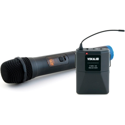 Microfone Vokal Sem Fio Sistema Receptor VWB30