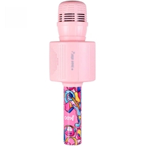 Microfone OEX Karaokê Teen Star Bluetooth 5W Rosa MK301
