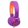 Headphone OEX Infantil Fluor Stereo Com Microfone Roxo e Laranja HS107