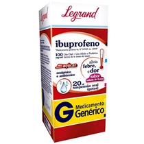 Ibuprofeno 100mg/mL Suspensão Oral 20ml Legrand