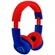 Headphone Estéreo ELG Infantil Spider Com Limitador de Volume Vermelho e Azul