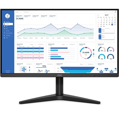 Monitor AOC 22" Full HD Adaptive-Sync HDMI VA Preto 22B1HM5