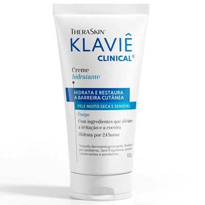 Creme Hidratante TheraSkin Klaviê Clinical Para Pele Muito Seca E Sensível 150g