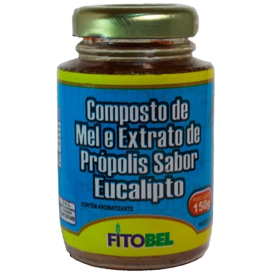 Composto De Mel E Extrato De Própolis Sabor Eucalipto Fitobel 150g