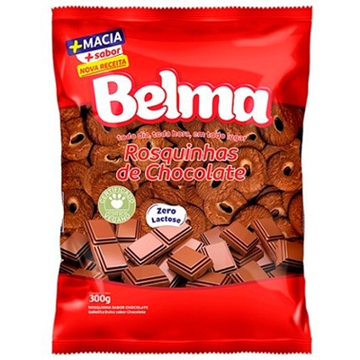 Biscoito Belma Rosquinhas de Chocolate 300g