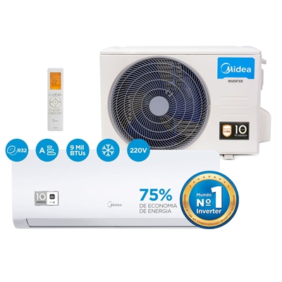 Ar-Condicionado Split 9.000 BTUs Springer Midea Inverter 220V Wi-Fi 42AGVCI09M5/38AGVCI09M5