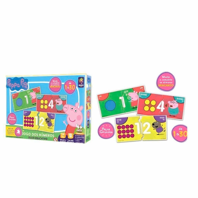 Peppa Pig - Educativo, Jogo do Alfabeto - Mimo Play - Mimo Toys