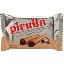 Wafer Enrolado Pirulin Chocolate E Avelã 66g