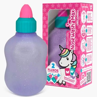 Dispositivo Para Lavagem Nasal Nosewash Max Unicórnio 240ml