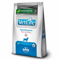 Ração Vet Life Cães Adultos Hypoallergenic Suino e batata 2kg (MP)