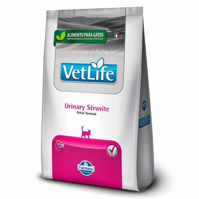 Ração Vet Life Gatos Adultos Urinary Struvite Frango 7,5kg (MP)