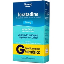 Loratadina 10mg 12 Comprimidos Geolab