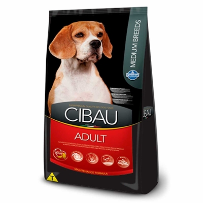 Ração Cibau Cães Adultos Raças Médias 15kg (MP)