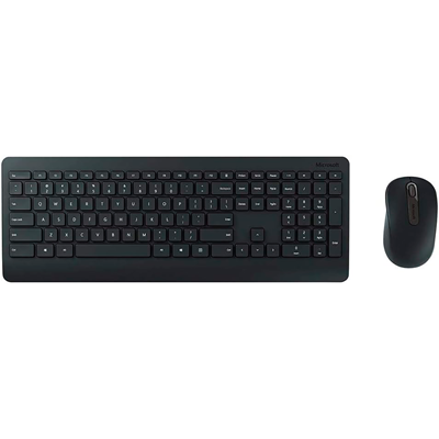 Teclado e Mouse Microsoft Sem Fio Dektop Preto PT3-00005