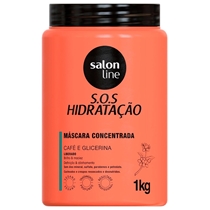 Máscara S.O.S Hidratação Salon Line Café E Glicerina 1kg