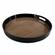 Bandeja Noritex Circular 420-514991 Preto e Madeira