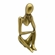 Adorno Noritex Figura Abstrata Ouro 437-499934