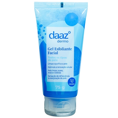 Gel Esfoliante Facial Daaz Todos Os Tipos De Pele 75g