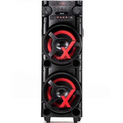 Caixa Amplificada Amvox ACA 1000 New X SFM 1000W RMS Show de LED Bivolt Preto 000503A48