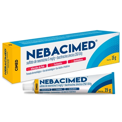 Nebacimed 5mg/g + 250Ui/g Pomada Dermatológica 50g Cimed