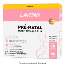 Lavitan Pré- Natal Multi + Ômega 3 DHA  30 Comprimidos Revestidos + 60 Cápsulas