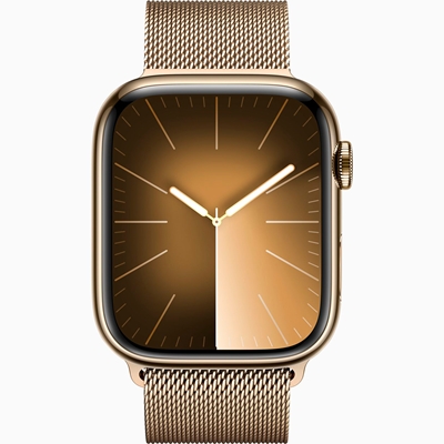 Smartwatch Apple Watch Series 9 GPS/Celular Pulseira Aço 4.1 cm Dourado