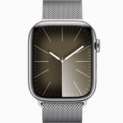 Smartwatch Apple Watch Series 9 GPS/Celular Pulseira Aço Inoxidável 4.5 cm Prata