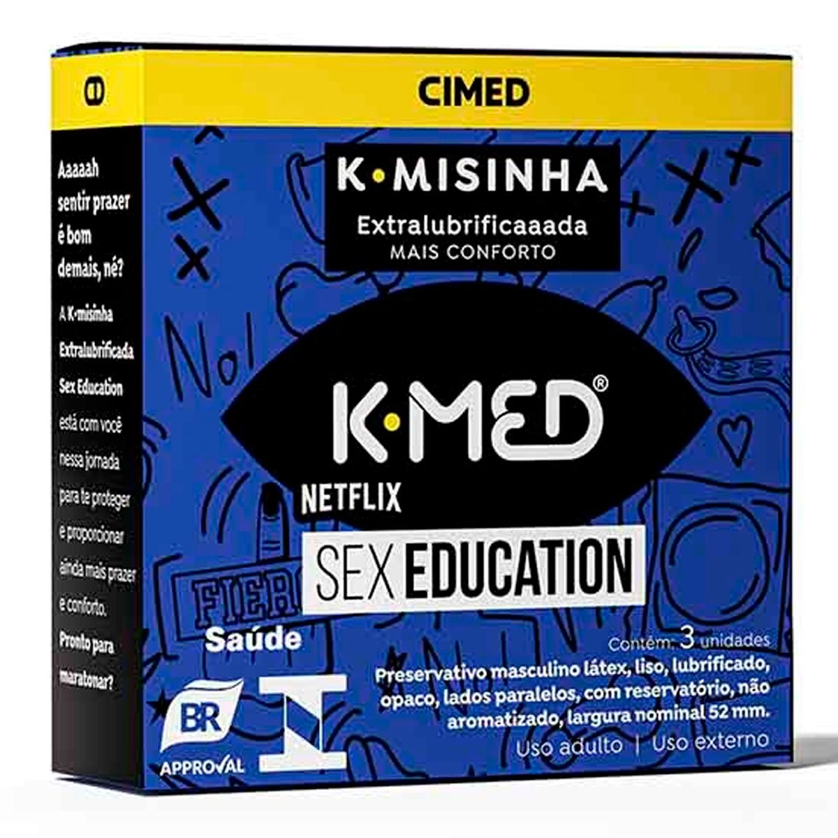 Camisinha K Med K Misinha Sex Education 3 Unidades Bemol Farma 6738