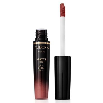 Batom Líquido Matte Tint Eudora Glam Rosé Vintage 4g