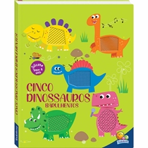 Livro Infantil Esconde-Esconde Animado Cinco Dinossauros Barulhentos Todolivro (MP)