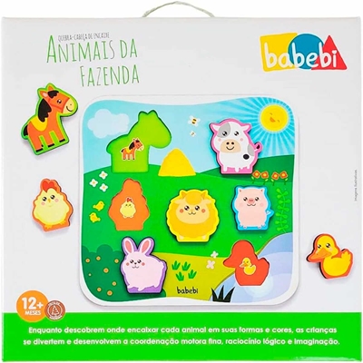 Quebra-Cabeça Babebi Animais da Fazenda (MP)