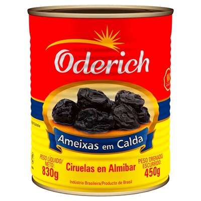 Ameixas em Calda Oderich 450g