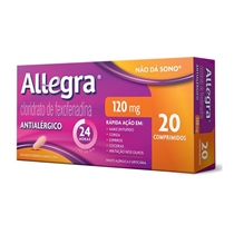 Allegra 120mg  20 Comprimidos Revestidos  Sanofi