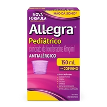 Allegra Pediatrico 6mg/Ml Suspensão Oral 150ml+Copo Sabor Framboesa Sanofi