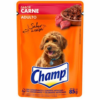 Sachê Champ Cães Adulto Carne 85g (MP)