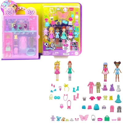 Boneca Polly Pocket Mattel Super Armário De Animais HKW11