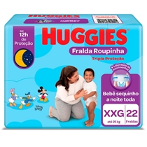 Fralda Infantil Huggies Tripla Proteção Mega Tamanho XXG 22 Unidades