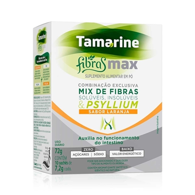 Tamarine Fibras Max 10 Sachês Sabor Laranja Cosmed