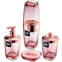 Kit De Higiene 4 Peças Uz Premium Rosê UZ532-ROSE