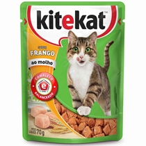 Sachê Kitekat Gatos Adulto Frango 70g (MP)