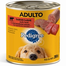 Ração Pedigree Cães Lata Carne 290g (MP)