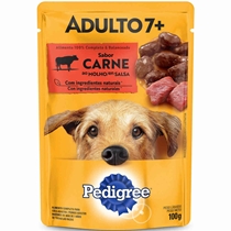 Sachê Pedigree Cães Carne ao Molho Ad 7+ 100g (MP)