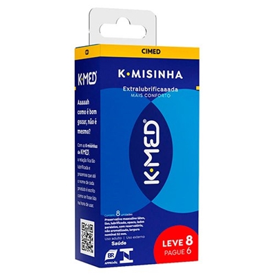 Preservativo K-Med K-Misinha Tradicional 8 Unidades