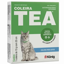 Coleira Tea Koning Antipulgas e Carrapatos Para Gato 13G (MP)