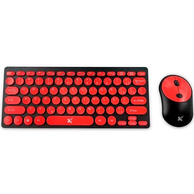 Teclado Mouse Maxprint Sem Fio KT Freestyle V2 Vermelho 60000092