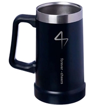 Caneca Térmica Zonacriativa Forever Cheers 730ml Preto (MP)