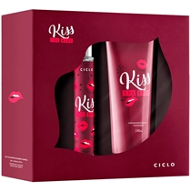 Kit Ciclo Estojo Kiss You More Deo Colônia 30ml + Loção Hidratante 240ml