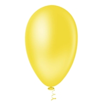 Balão Tradicional Pera Liso Top 7" Pic Pic Amarelo 50un (MP)